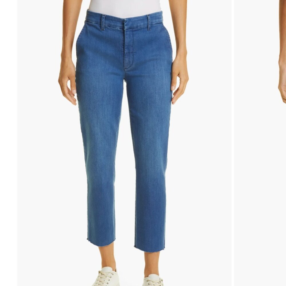 Frank And Eileen Wicklow Italian Denim Crop Chinos Size 6